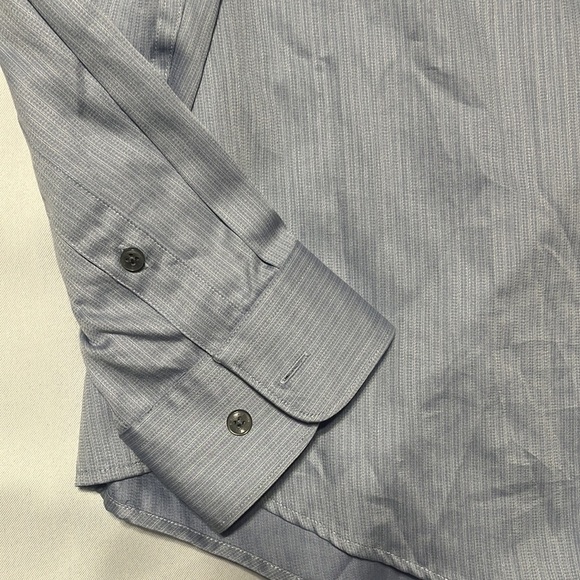 PERRY ELLIS MENS DRESS/CASUAL BLUE SHIRT, SIZE XXL - Picture 3 of 8